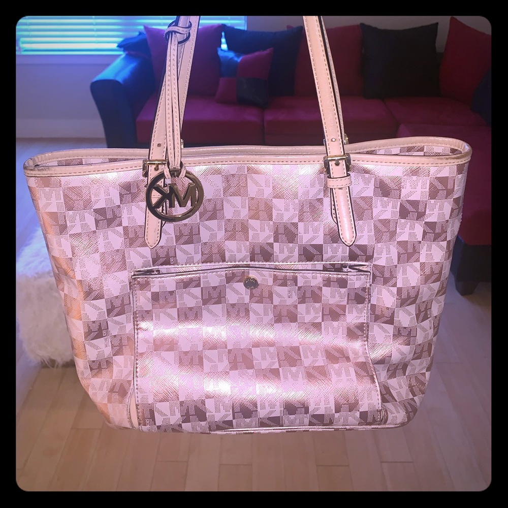 Rose Gold MK logo Purse
